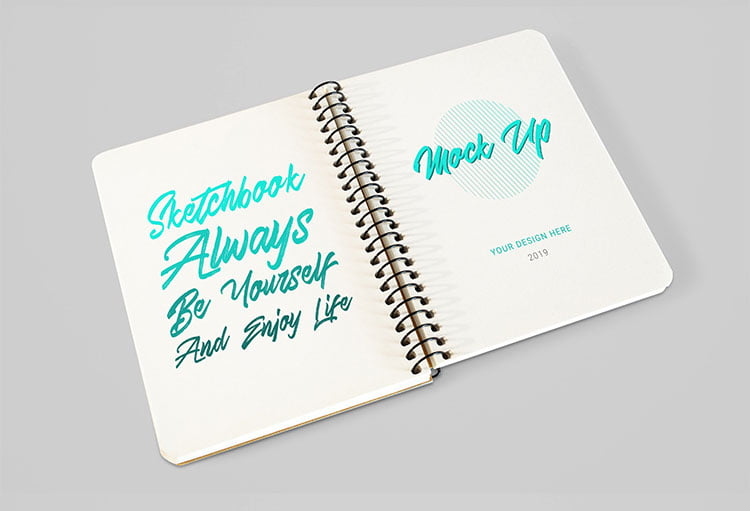 Download Free Front Back Notebook Mockup Mockuptree