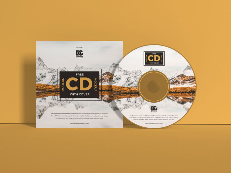 Download Free Modern Cd Cover Mockup Mockuptree