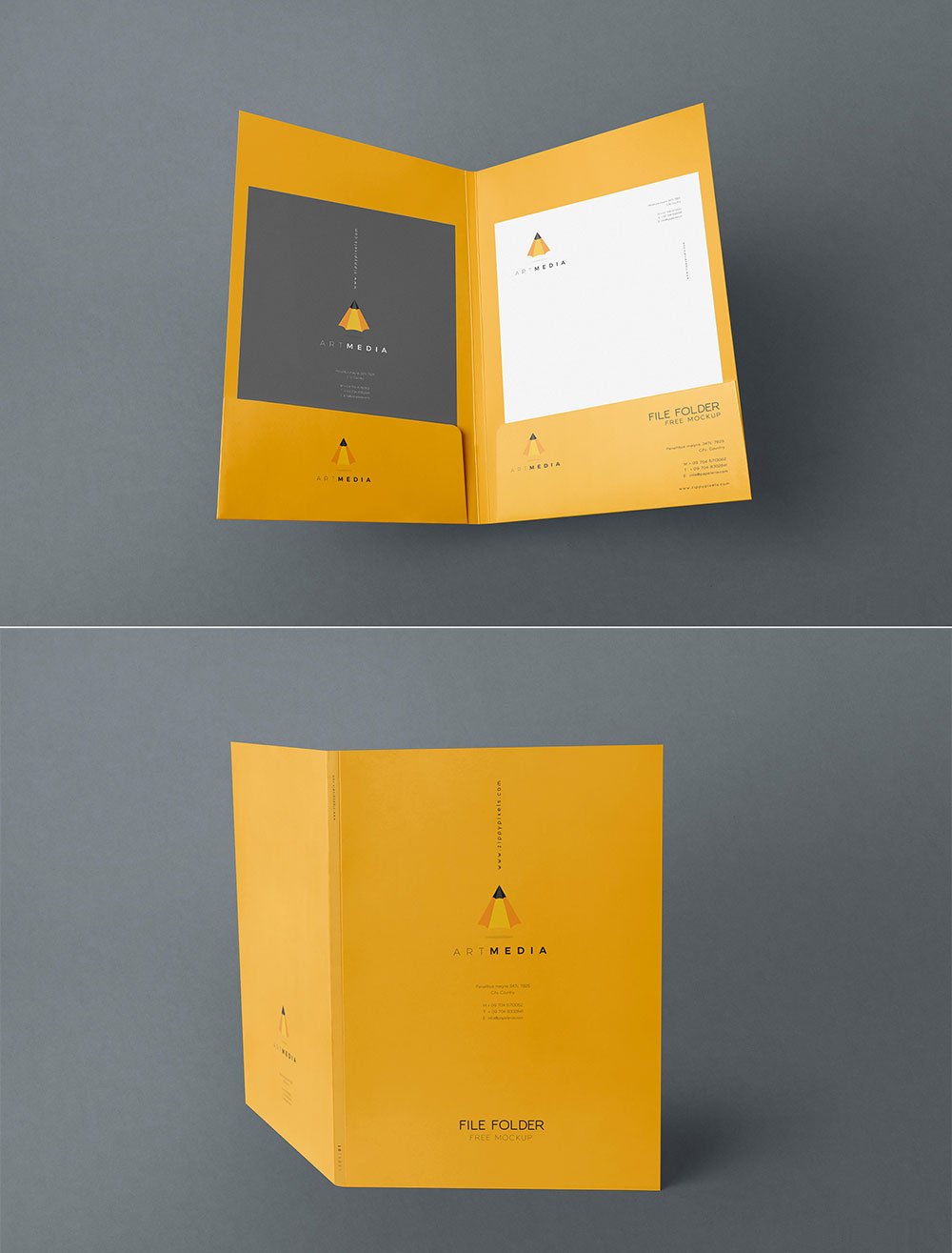 Download Free File Folder Mockup Mockuptree Yellowimages Mockups