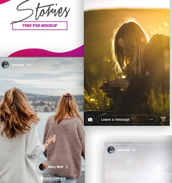 Instagram Profile Page Mockup (PSD)