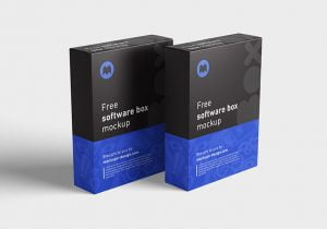 Free Software Box Mockups | Mockuptree