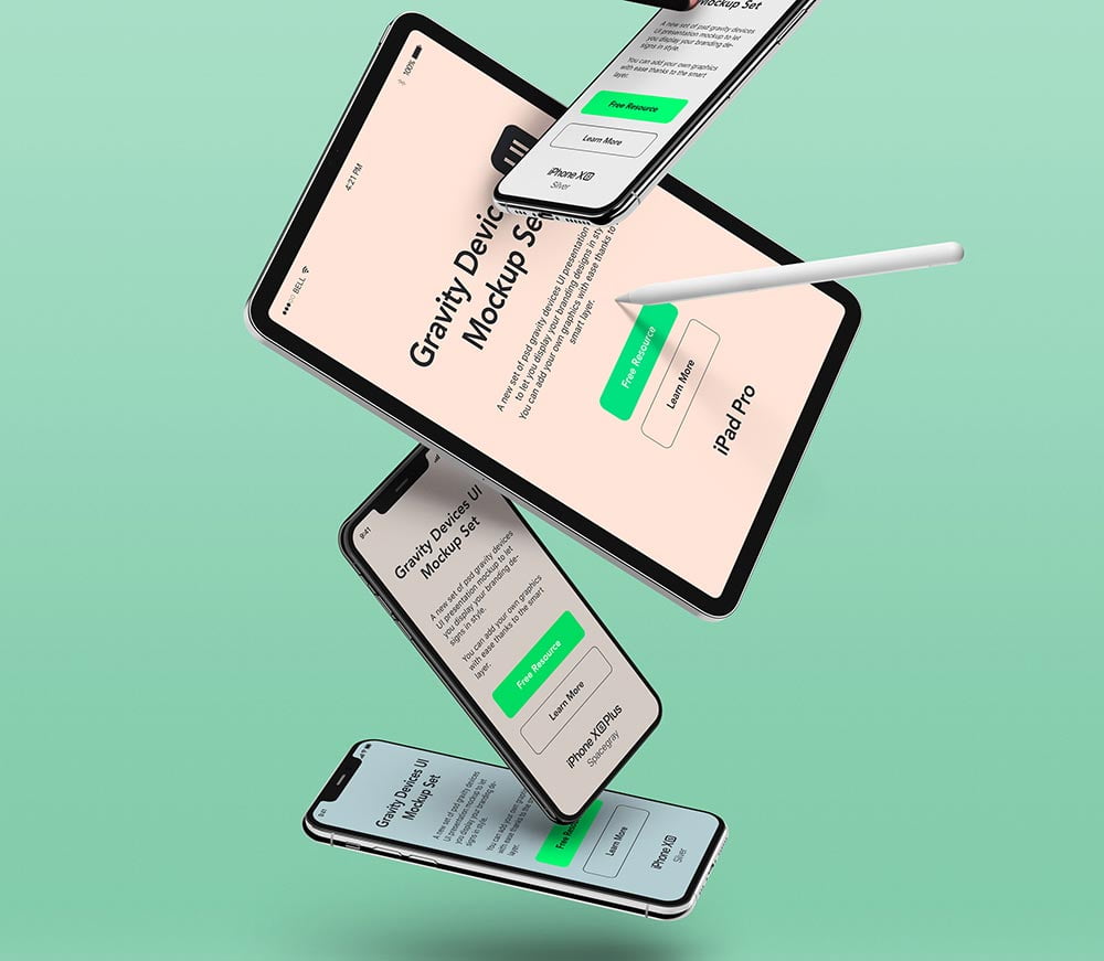 Download Free Devices UI Mockup | Mockuptree
