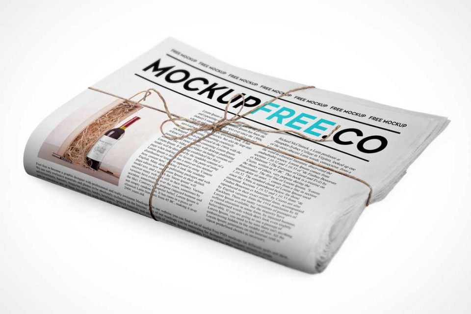 Download Free Newspaper Advert Mockup Psd Mockuptree