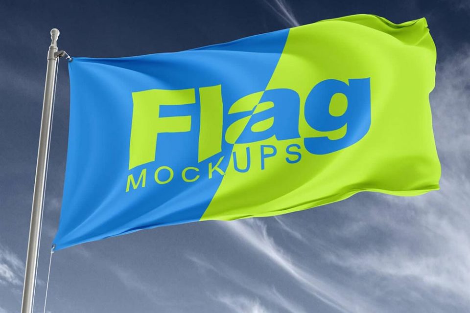 Download 20 Best Free Flag Mockups For 2021 Mockuptree