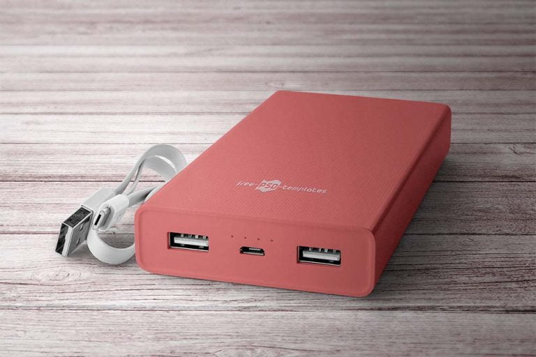 Free Powerbank Mockup