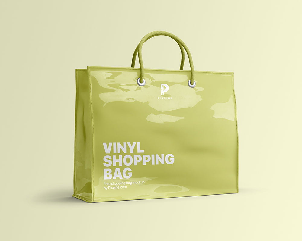 Download Free Vinyl Shopping Bag Mockup | Mockuptree