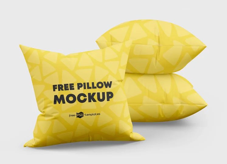 Download 30 Best Free Pillow Mockups For 2021 Mockuptree