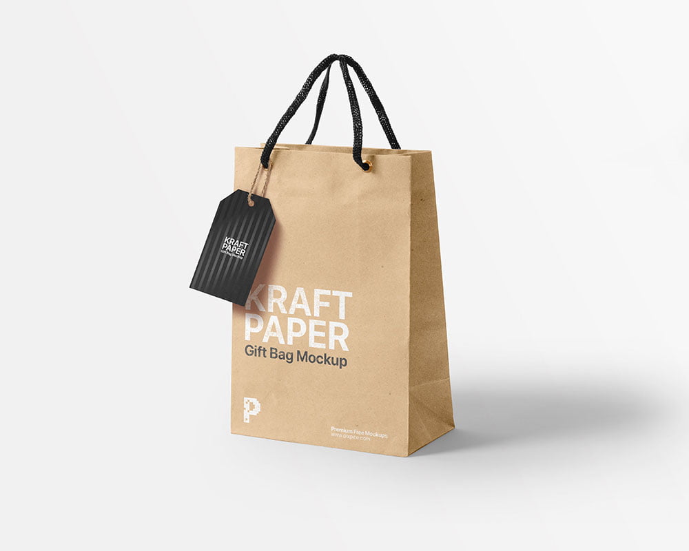 Tote bag mockup with realistic canvas cloth Vector Image