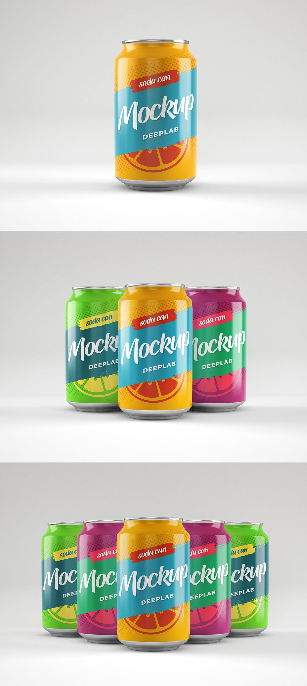 Free Soda Can Mockup Free Soda Can Mockup