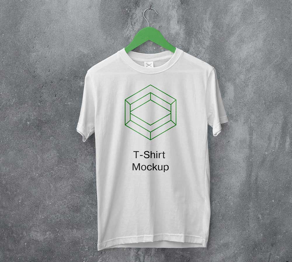 Free White Hanging T-Shirt Mockup PSD | Mockuptree