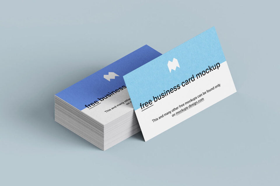 Download Free Rounded Corners Business Card Mockup Mockuptree