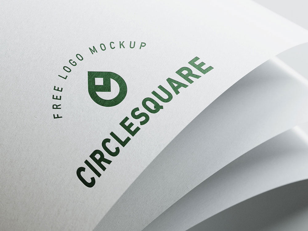 Free White Paper Logo Mockup | Mockuptree