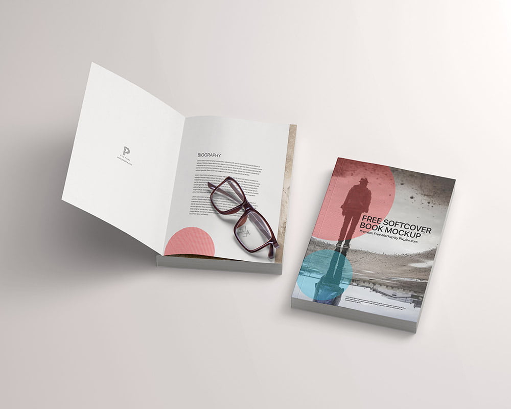 Free Soft Cover Book Mockup