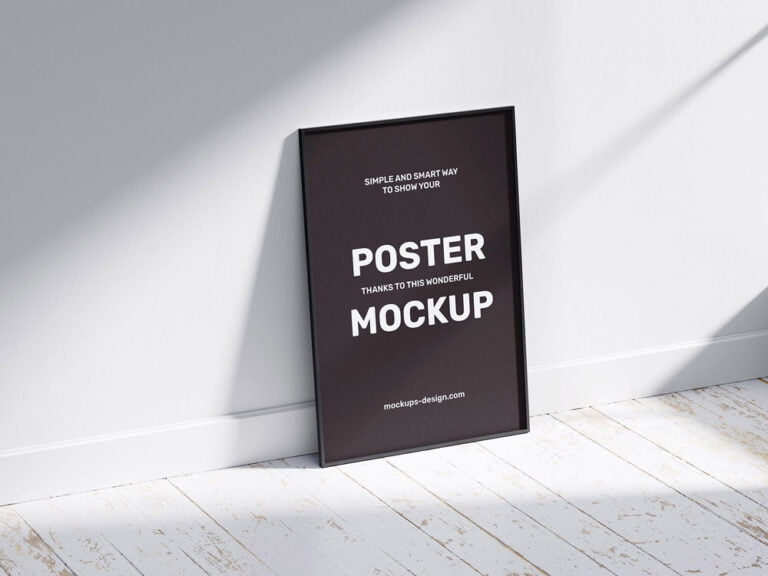 Free Picture Poster Frame Mockup PSD | Mockuptree