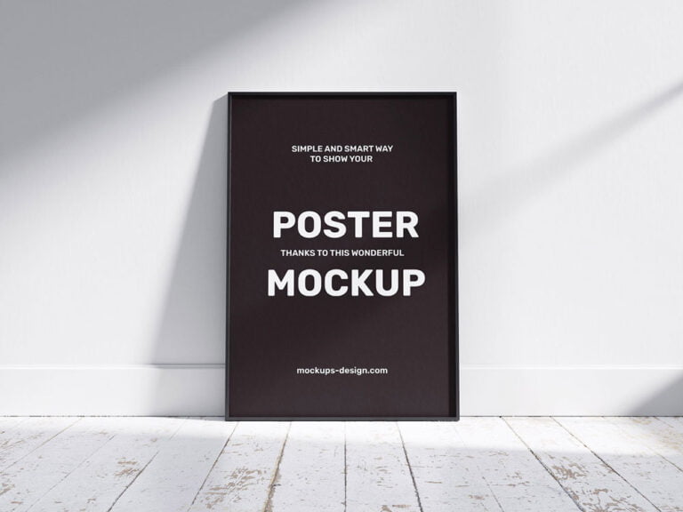Free Picture Poster Frame Mockup PSD | Mockuptree
