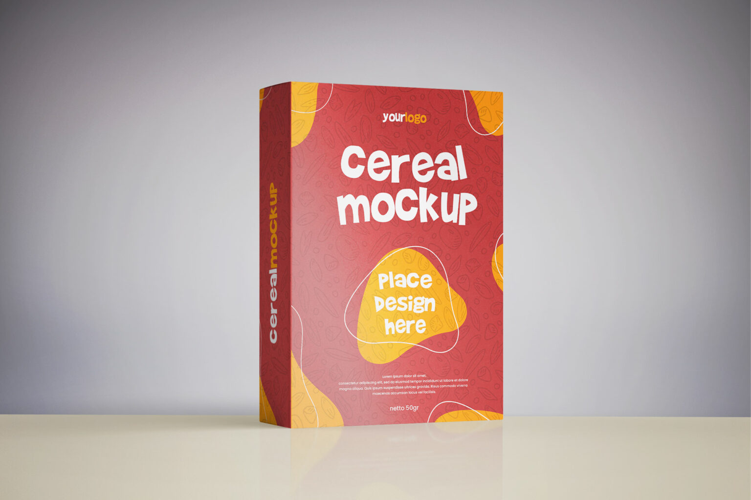 Free Cereal Box Mockup