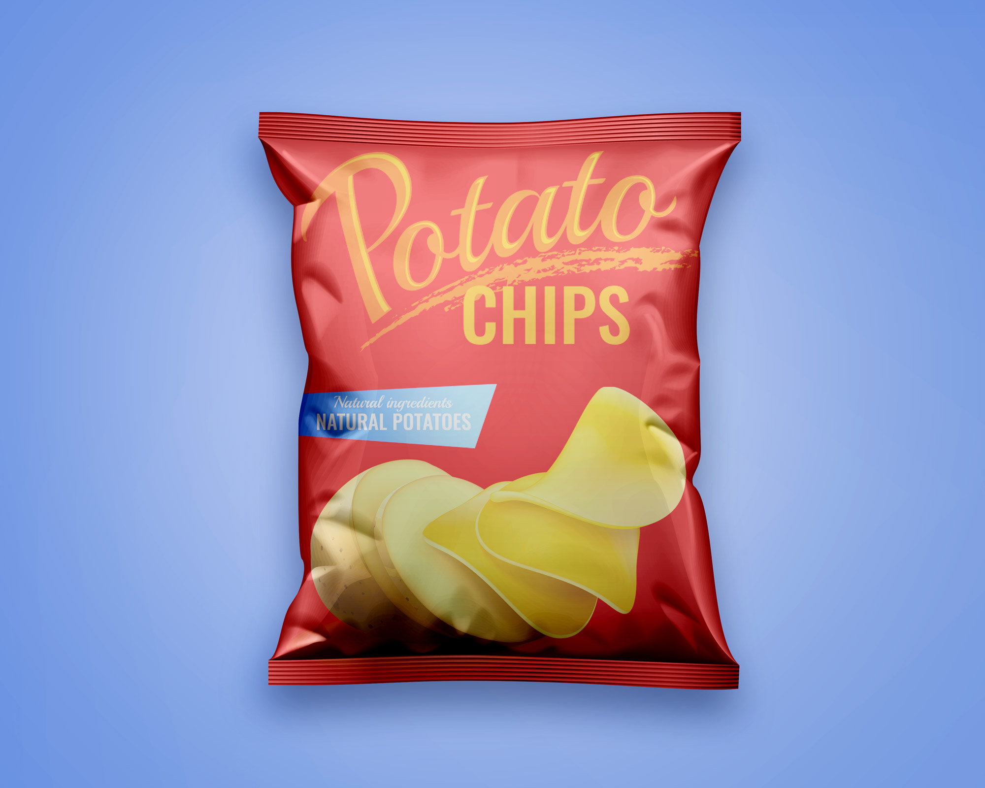 Personalized Designer Potato Chip Bags.