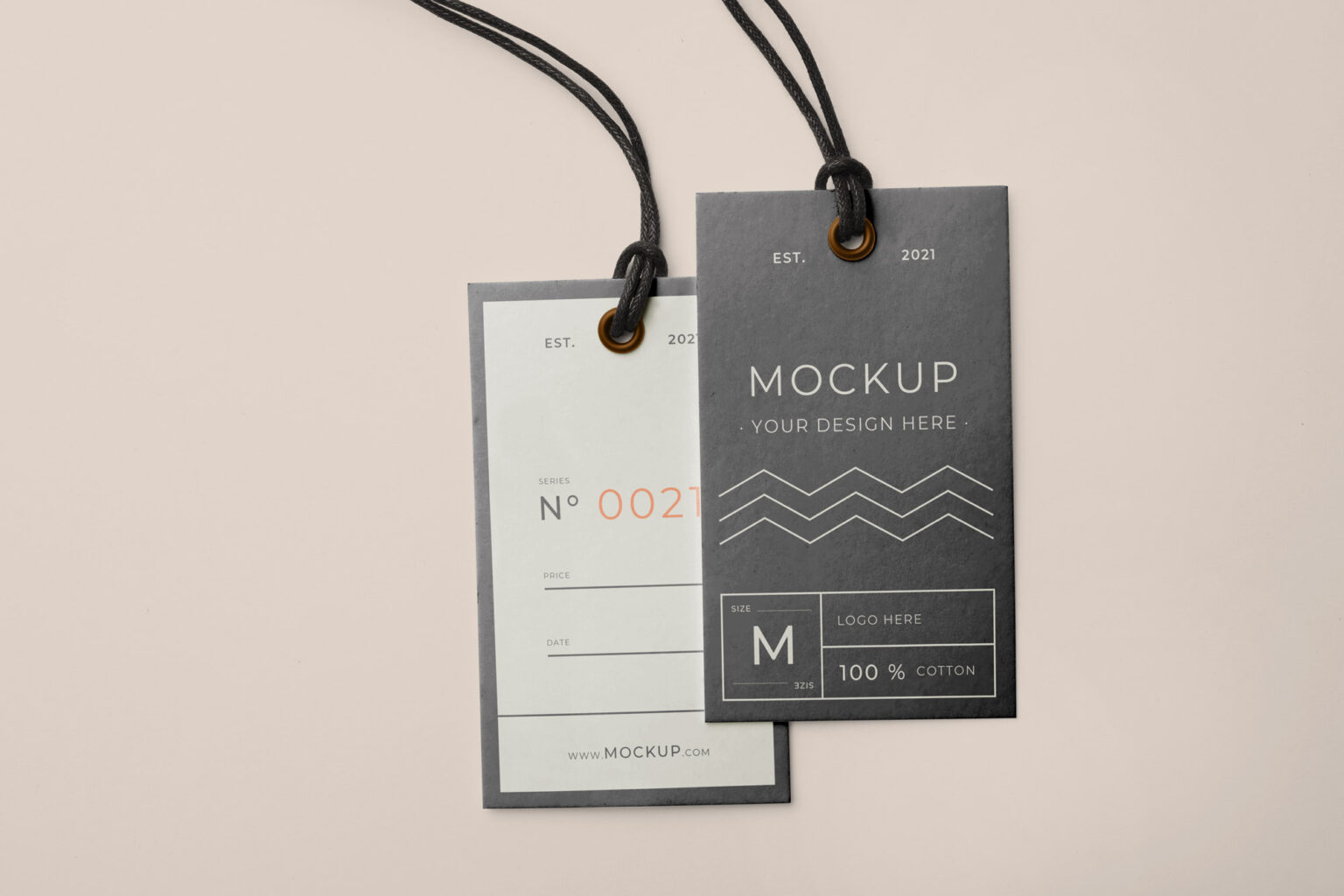 Free Hang Label Tag Mockup