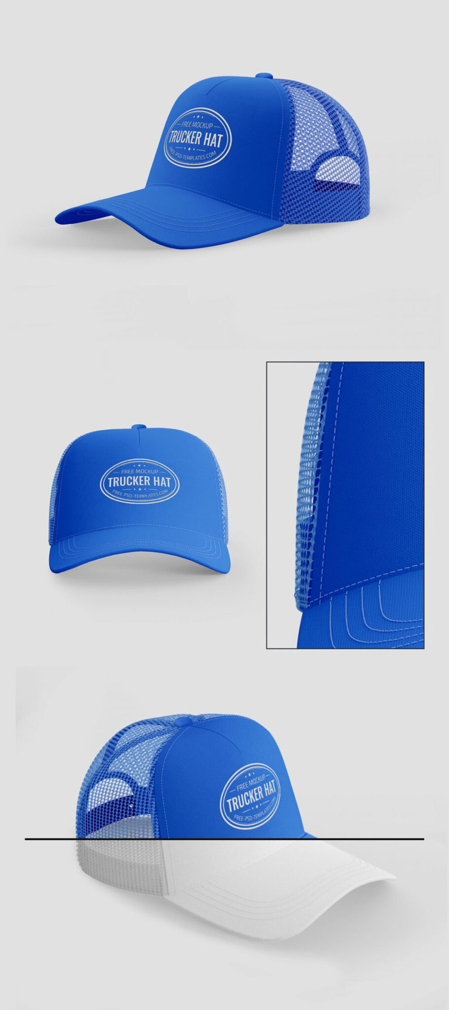 Free Trucker Hat Mockup | Mockuptree