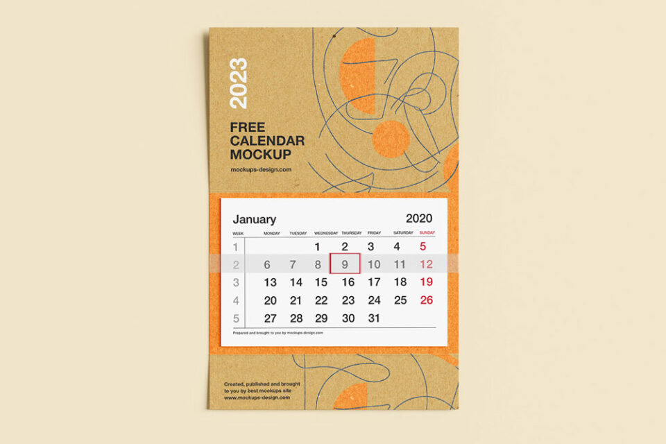 Free Calendar Mockups | Mockuptree