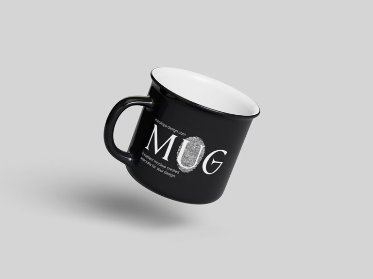 Smart Design Presentation Folder Free Customizable Ceramic Mug Mockup | Mockuptree