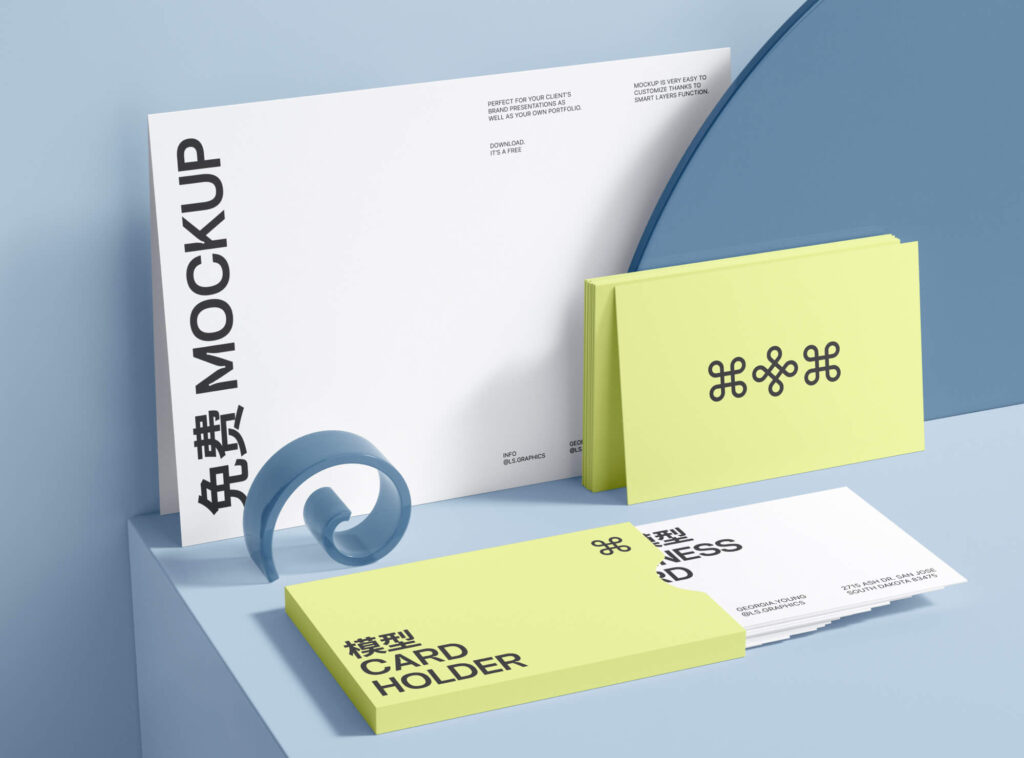 Free Paper Business Card Mockup PSD | Mockuptree