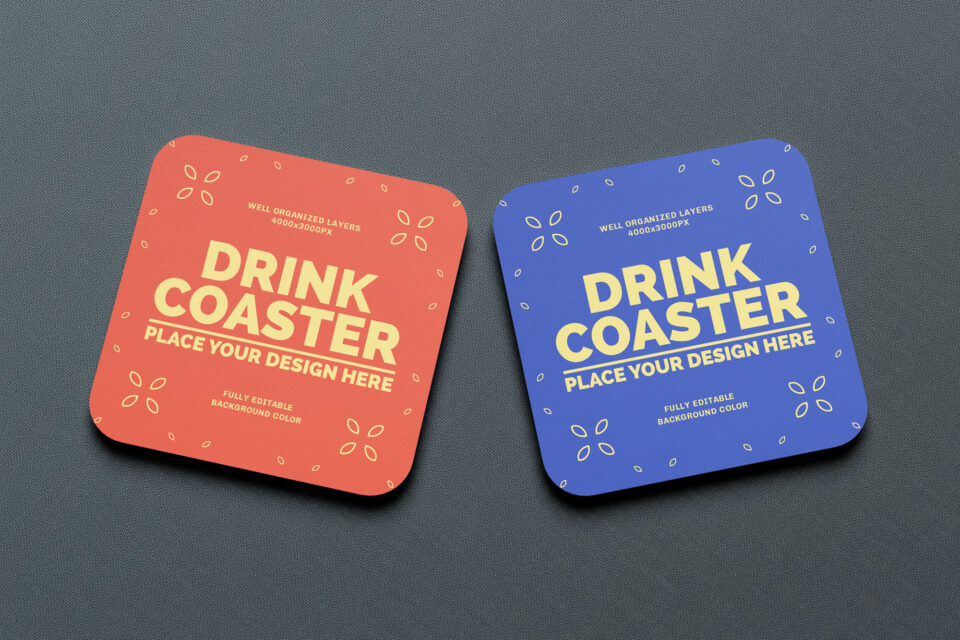 Free Coaster Mockups Mockuptree