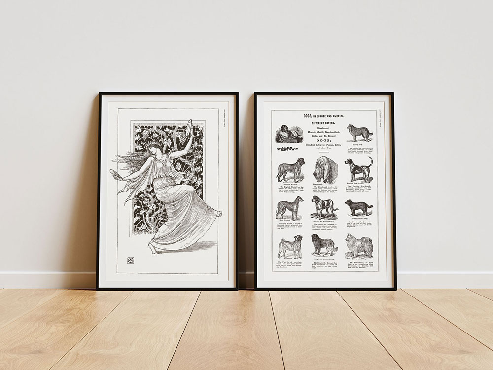 Free Floor Frame Poster Mockup
