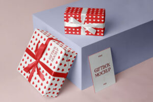 Free Gift Boxes Mockup PSD | Mockuptree