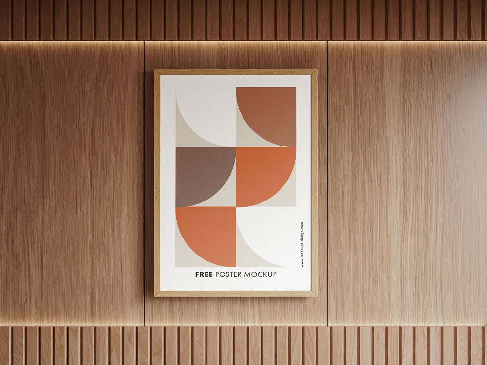 Free Bedroom Poster Mockup