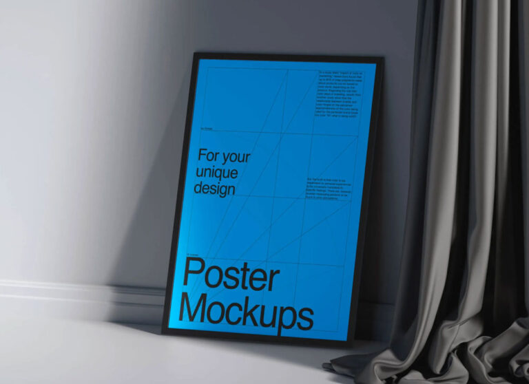 Free Stylish Frame Poster Mockup | Mockuptree