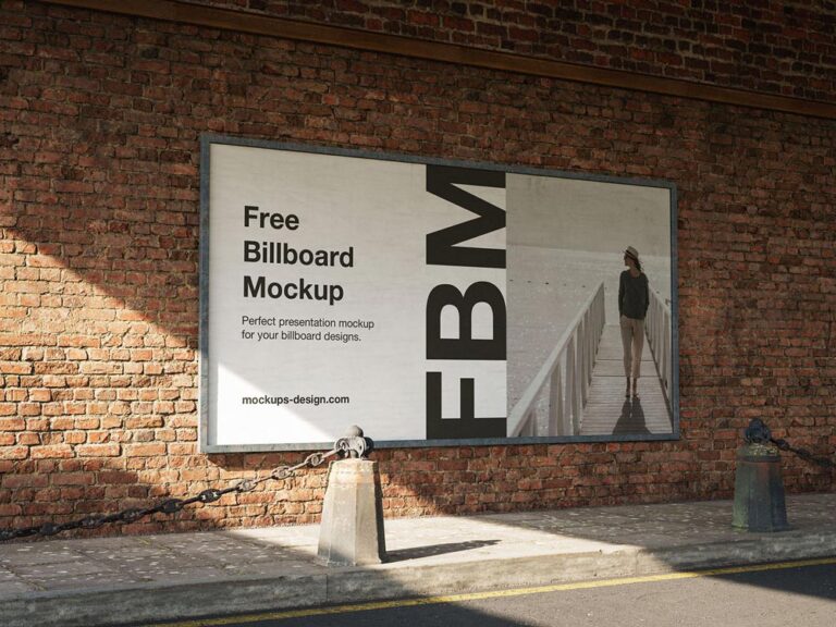 Free Old Wall Billboard Mockup | Mockuptree