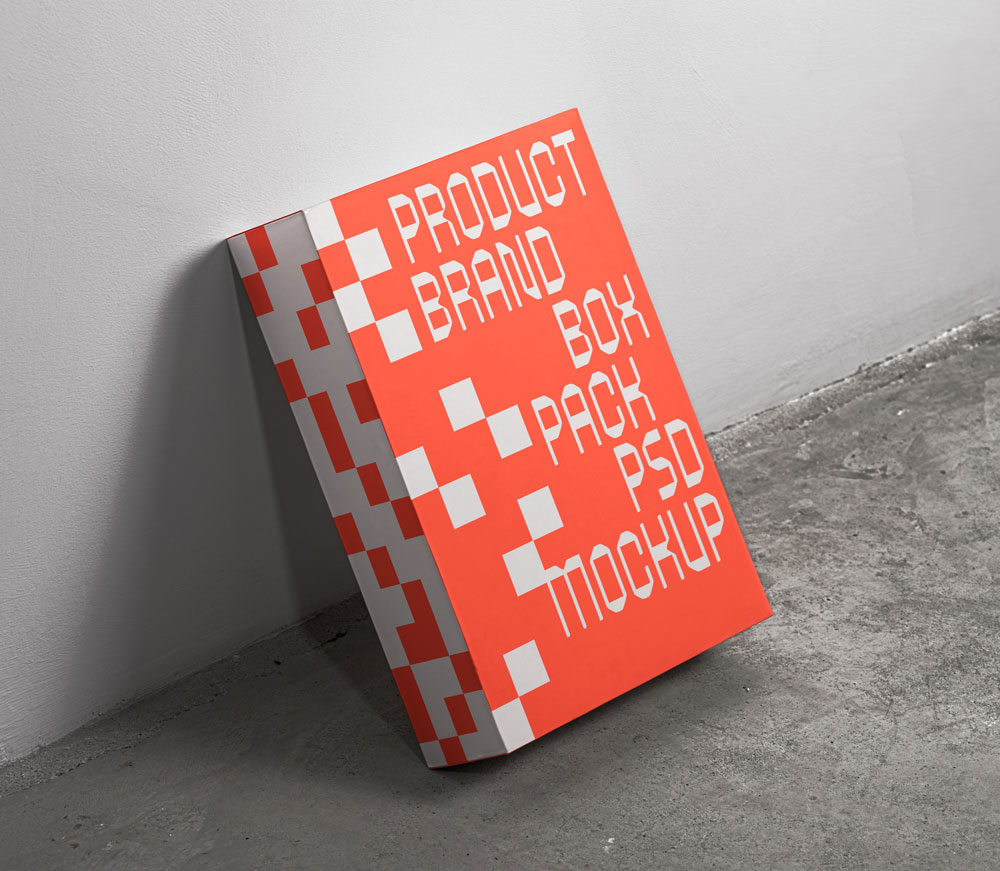 Free Product Branding Box Mockup