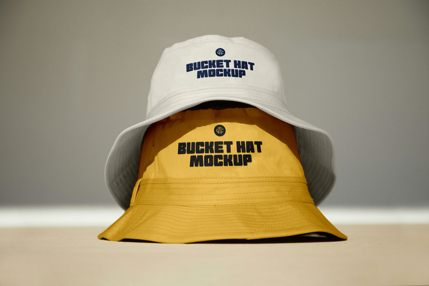 Free Two Bucket Hat Mockup