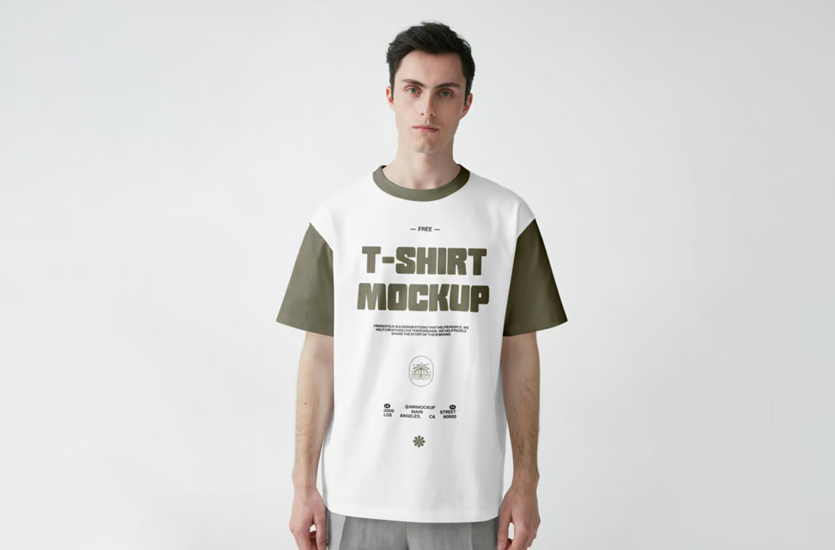 Free Front View T-Shirt Mockup