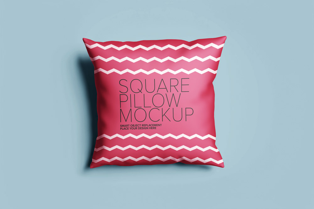 Free Square Pillow Mockups Free Square Pillow Mockups