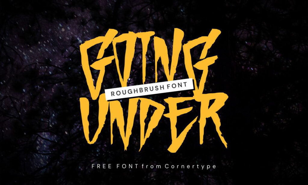 Under Setup Font Free Going Under Font | Mockuptree