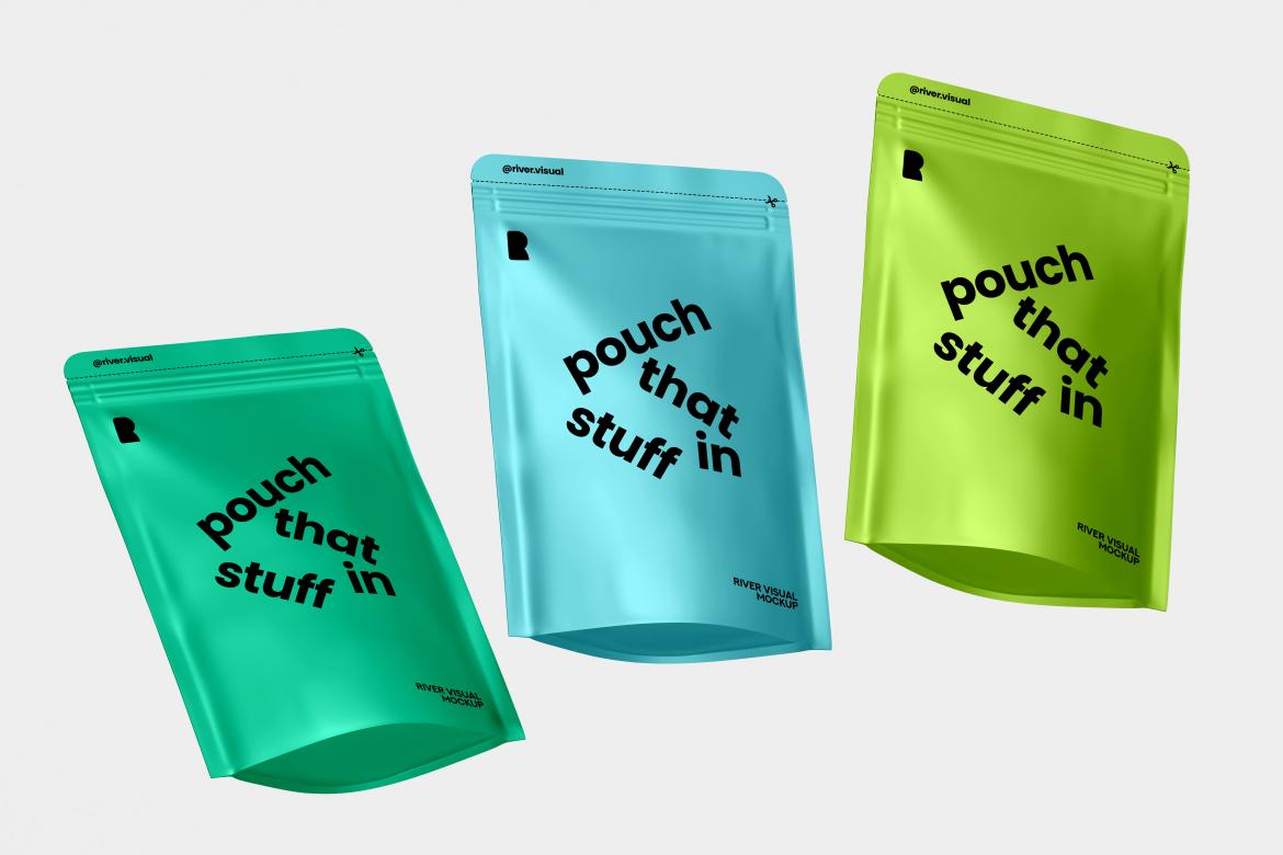 Free Standing Pouch Mockup