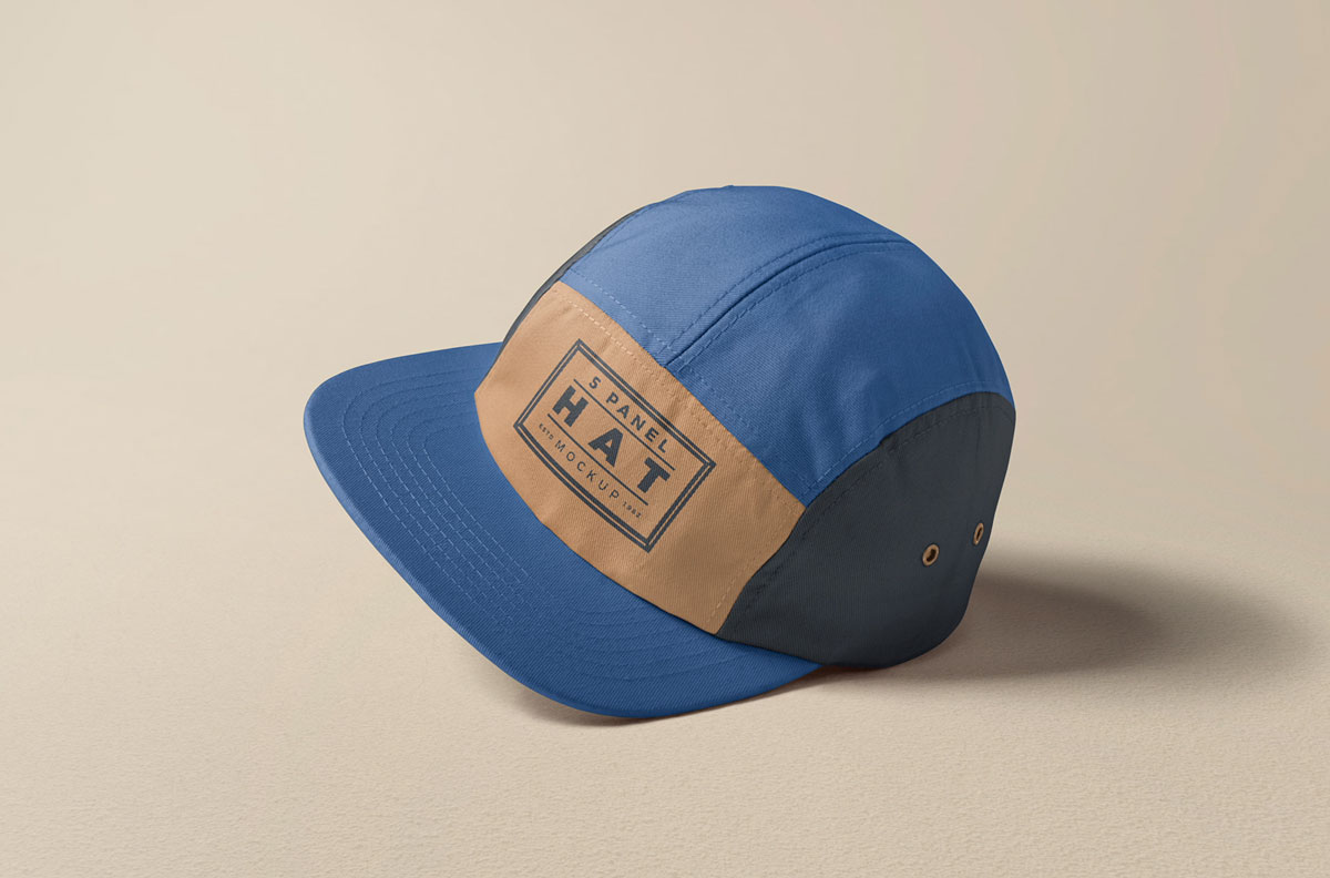 Free Panel Hat Mockup