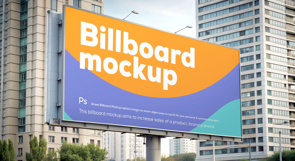 Free City Billboard Mockup