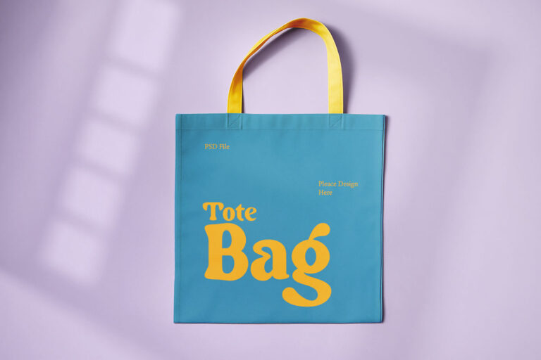 Smart Design Presentation Folder Free Front Tote Bag Mockup | Mockuptree