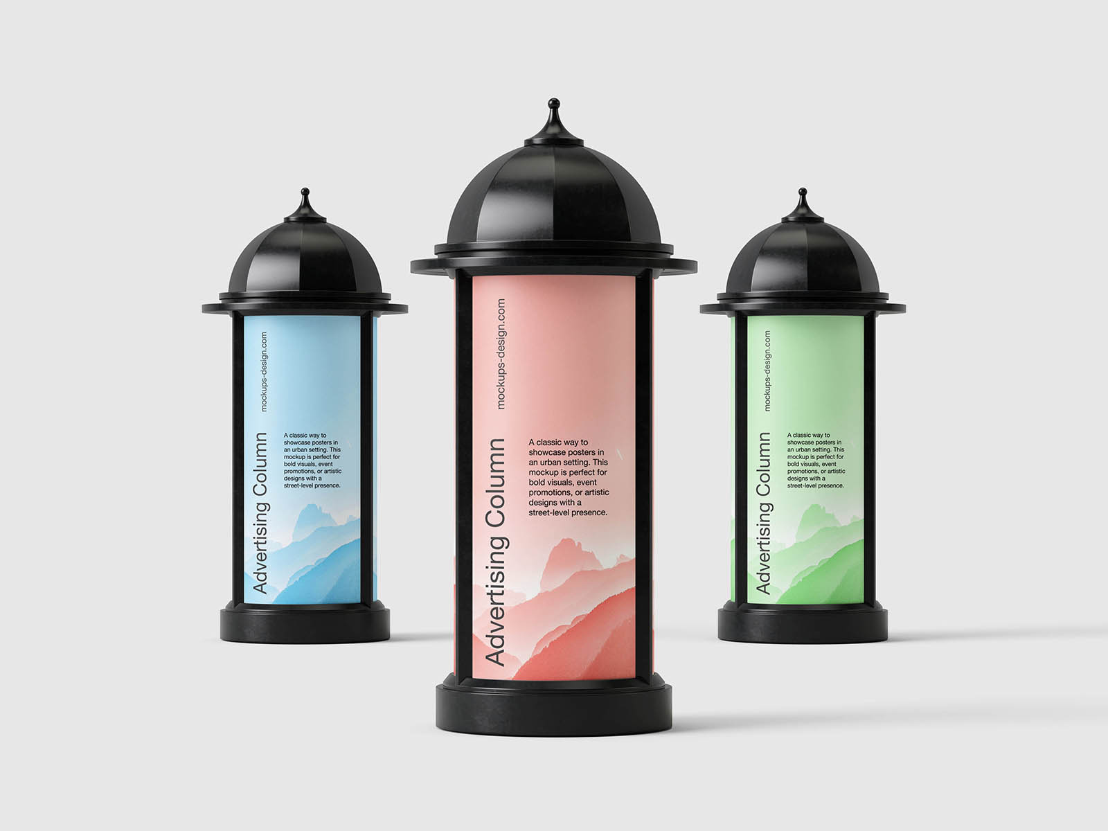 Free Classic Advertising Poster Mockup