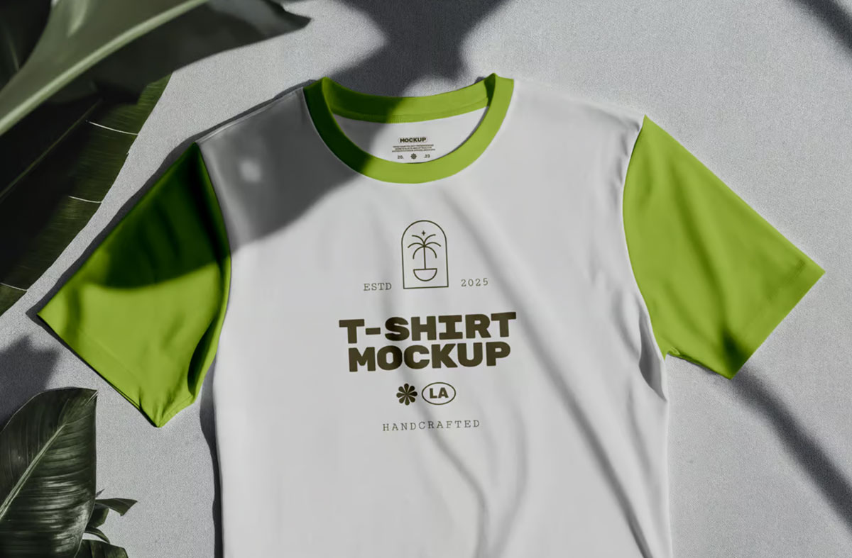 Free Laying T-Shirt Mockup