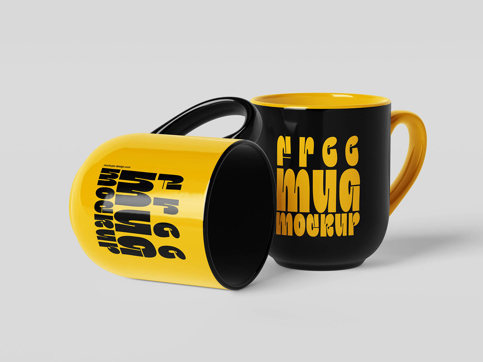 Free Glossy Mug Mockup