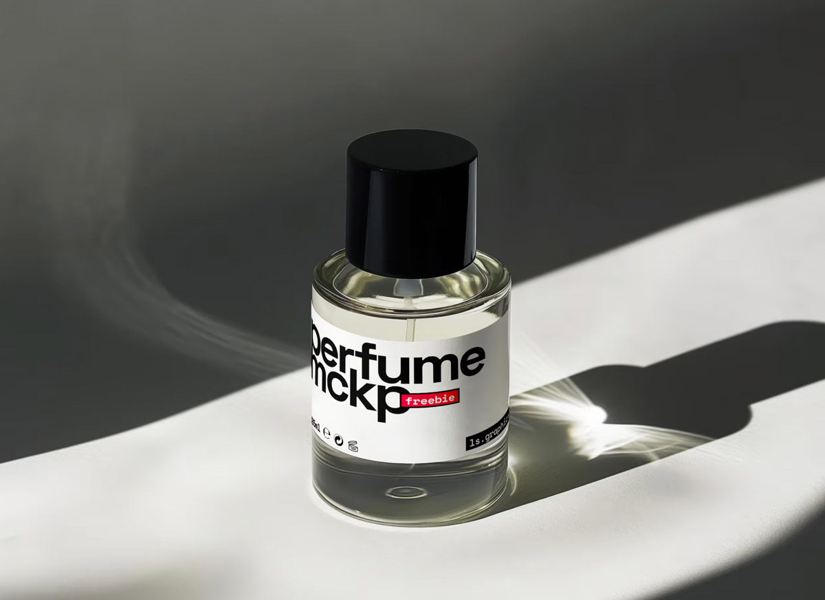 Free Perfume Bottle Mockup