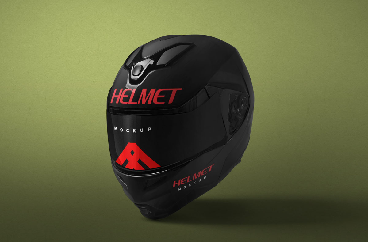Free Motorcycle Helmet Mockup Free Motorcycle Helmet Mockup