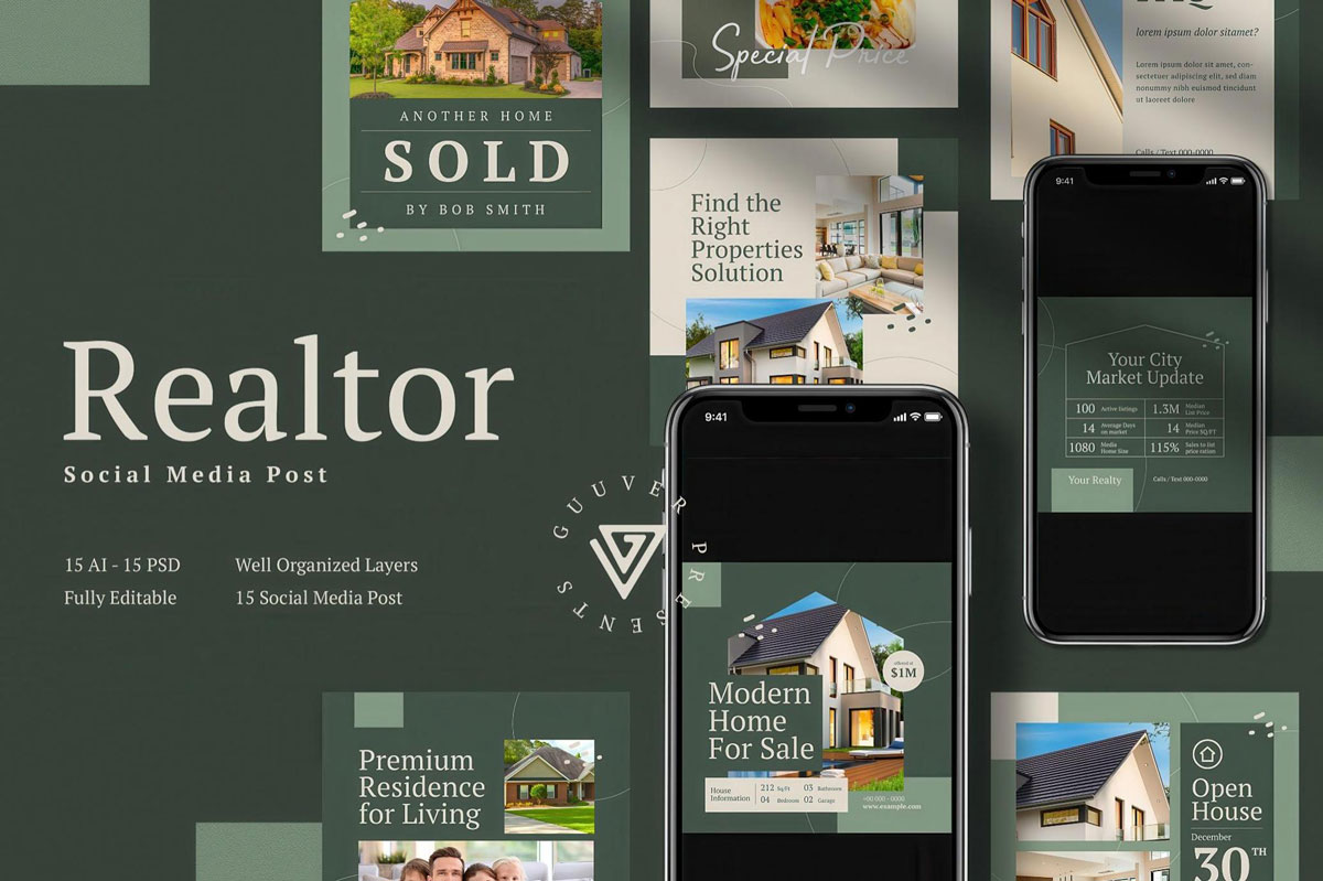 Free Realtor Instagram Post Templates