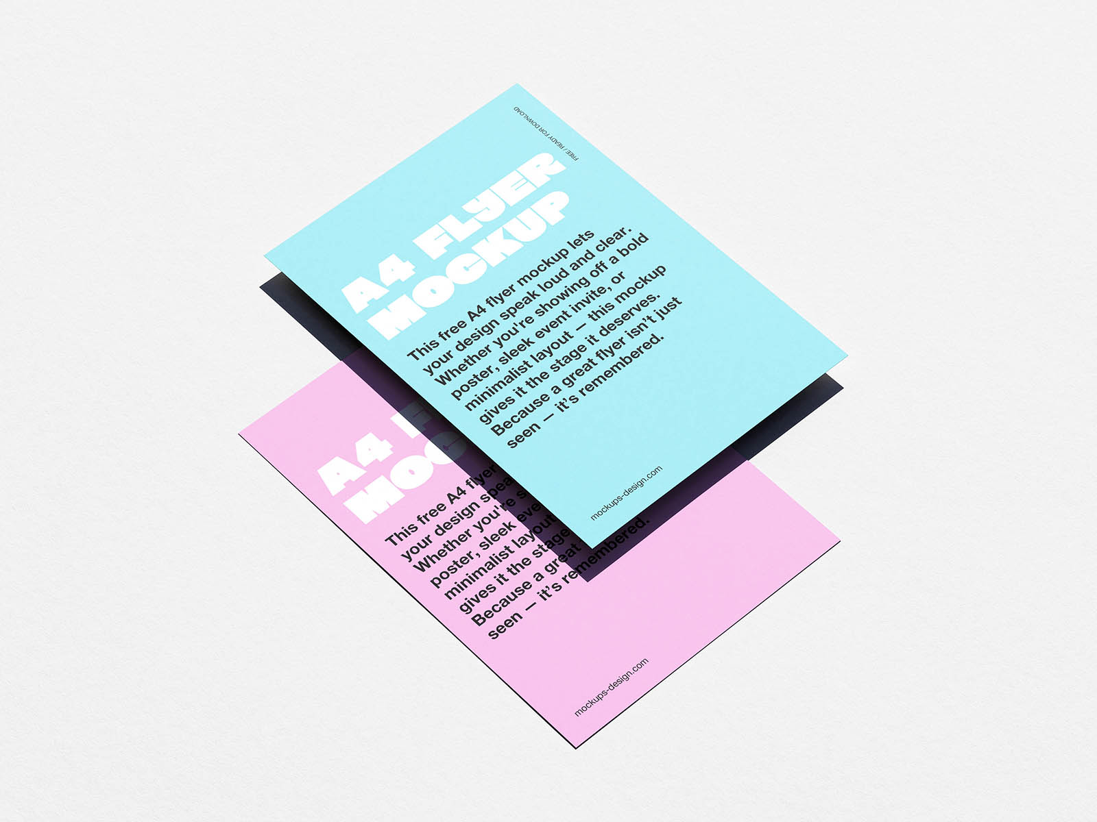 Free Minimal A4 Flyer Mockup Free Minimal A4 Flyer Mockup