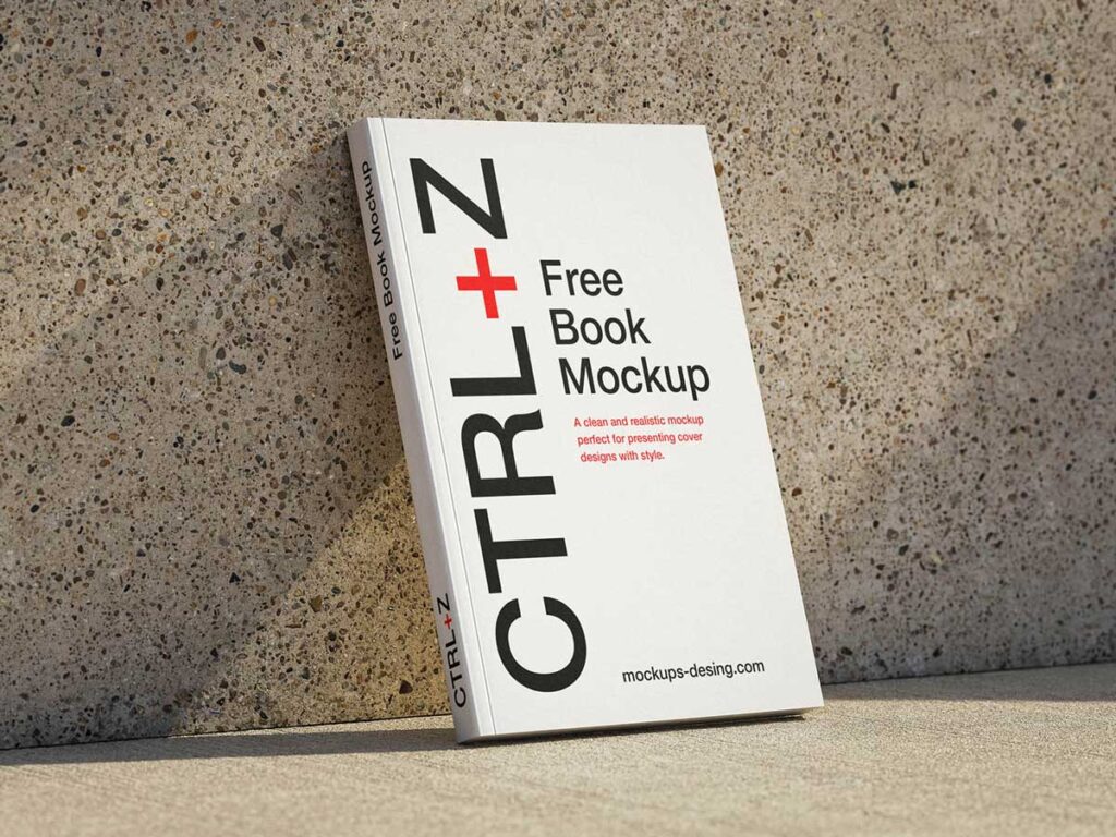 Free Minimal Book Cover Mockup PSD | Mockuptree