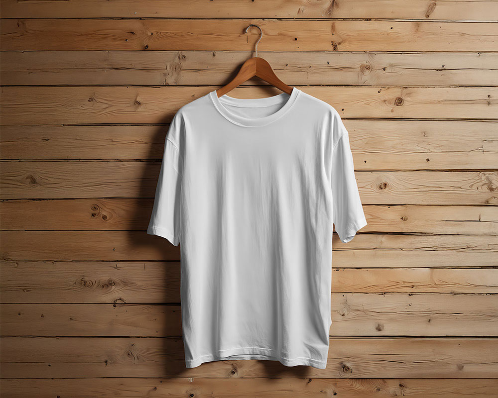 Free Hanging Crew Neck T-Shirt Mockup Free Hanging Crew Neck T-Shirt Mockup